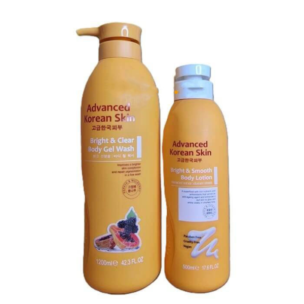 Advanced Korean Skin Body Gel Wash & Lotion