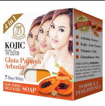 Kojic White Gluta Papaya Arbutin Soap