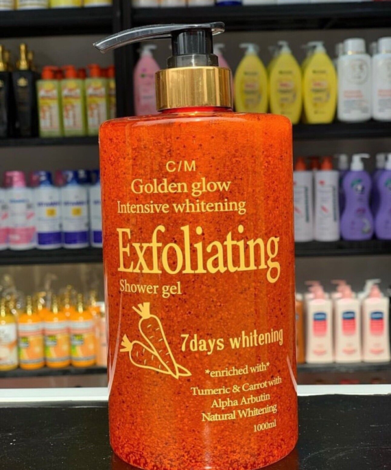 Golden Glow Intensive Whitening Exfoliating Shower Gel – Body Care
