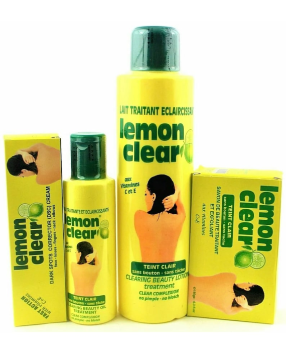 Lemon Clear Lotion & Soap Set – Tube & Bar Soap For Clear Skin Care