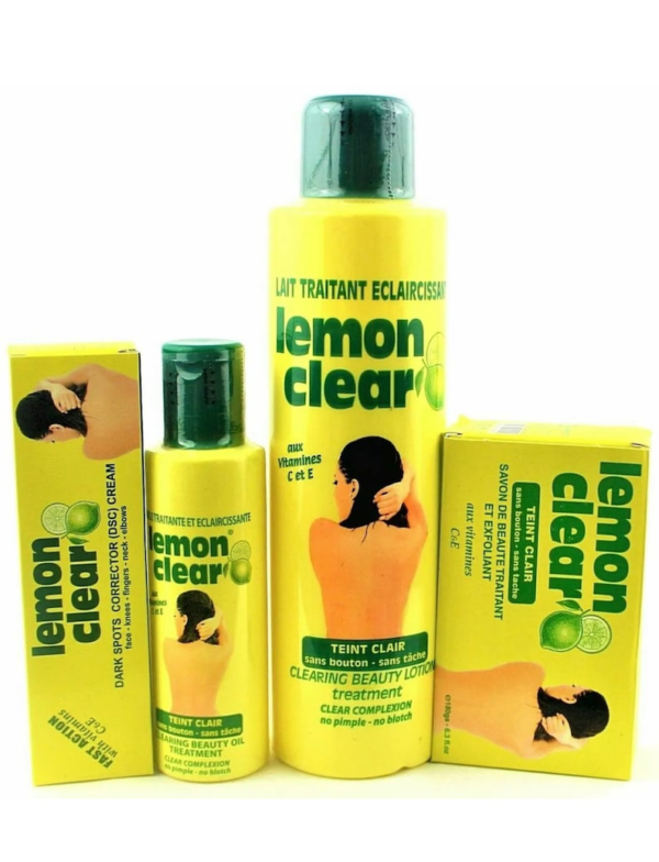 Lemon Clear Lotion & Soap Set – Tube & Bar Soap For Clear Skin Care