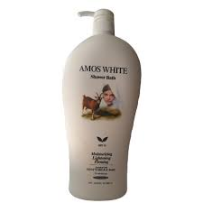 Amos White Shower Bath – Moisturising, Lightening & Firming (1200ml)