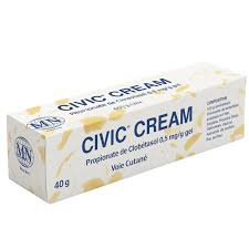 Civic Cream Clobetasol Propionate 0.5mg/g Gel – 40g