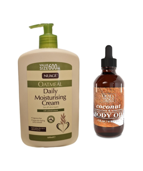 Oatmeal Body Cream + Dead Sea Collection Coconut Oil