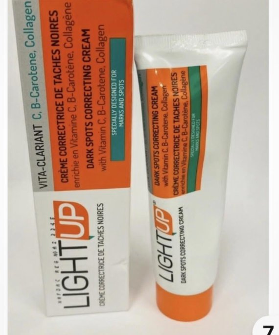 Light Up Dark Spot Correcting Tube Cream with C, Collagen & B – Carotene 40g
