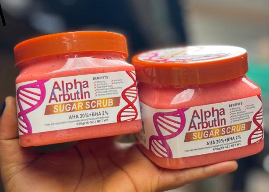 ALPHA ARBUTIN SUGAR SCRUB 650g/18oz