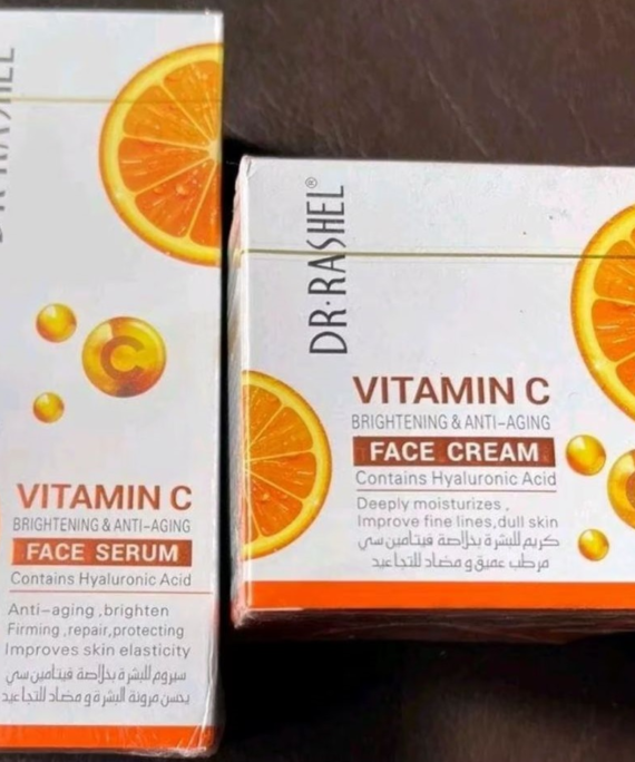 Dr Rashel Vitamin C Brightening Face Serum + Face Cream