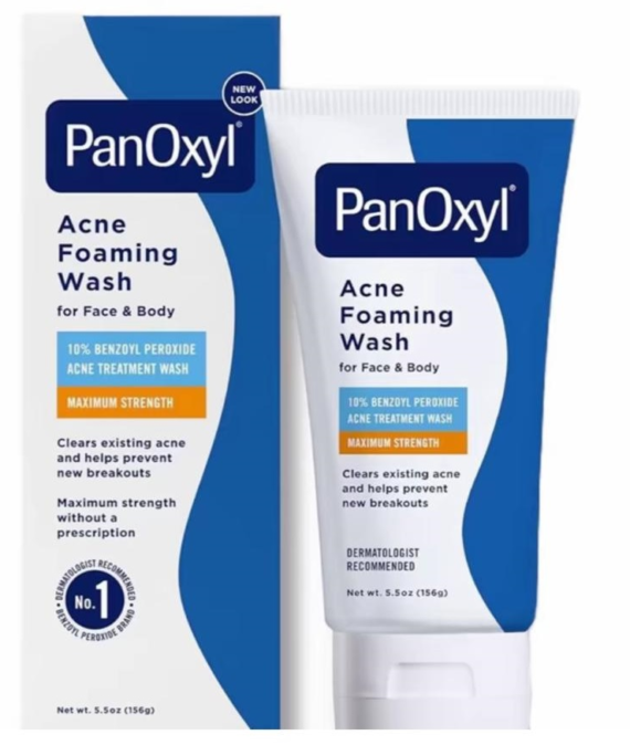 PanOxyl acne foaming wash benzoyl peroxide 156mg