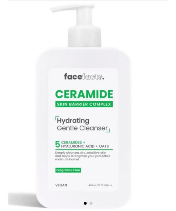 FaceFacts Ceramide Hydrating Gentle Cleanser 140ml